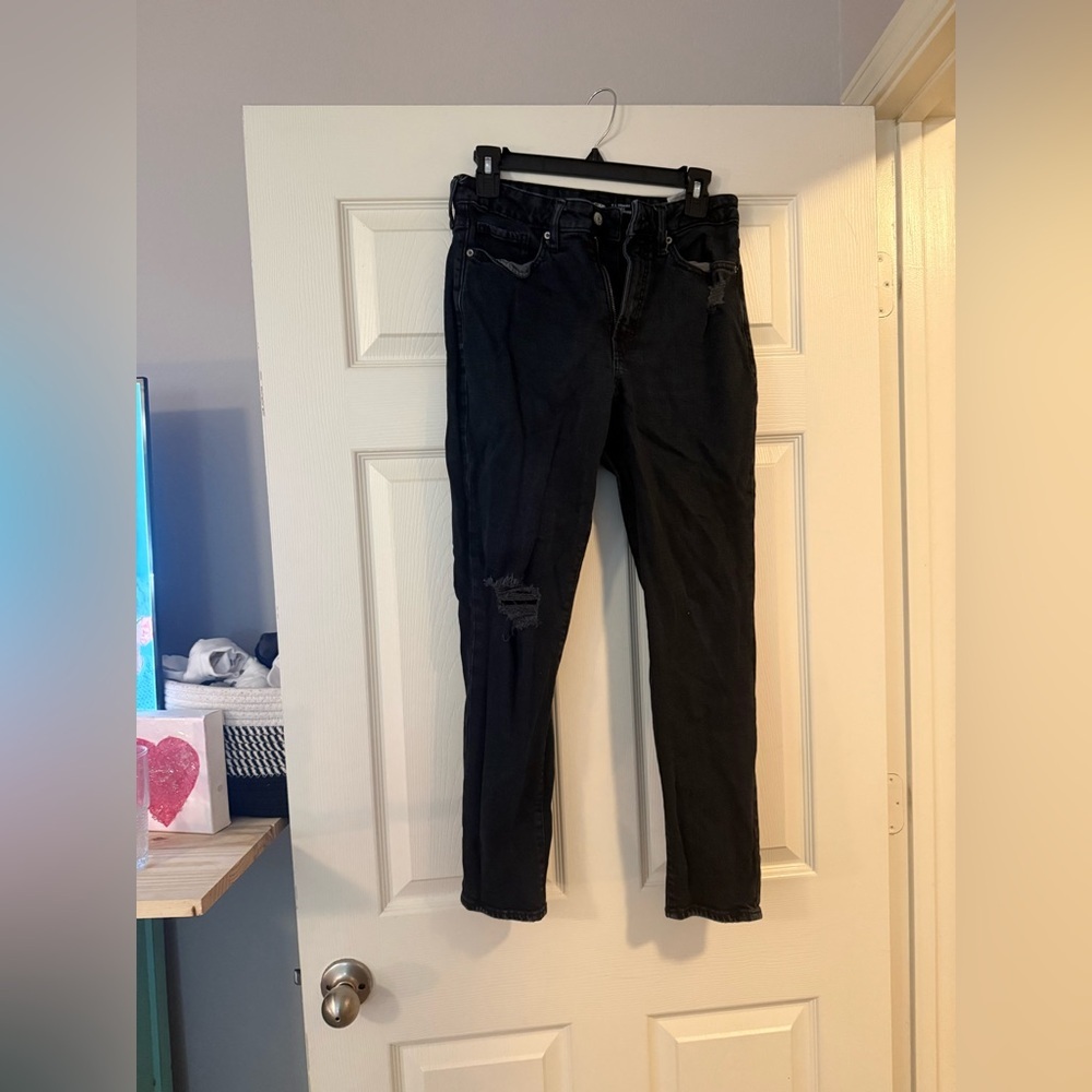 Old Navy Women's Black OG Straight Jeans